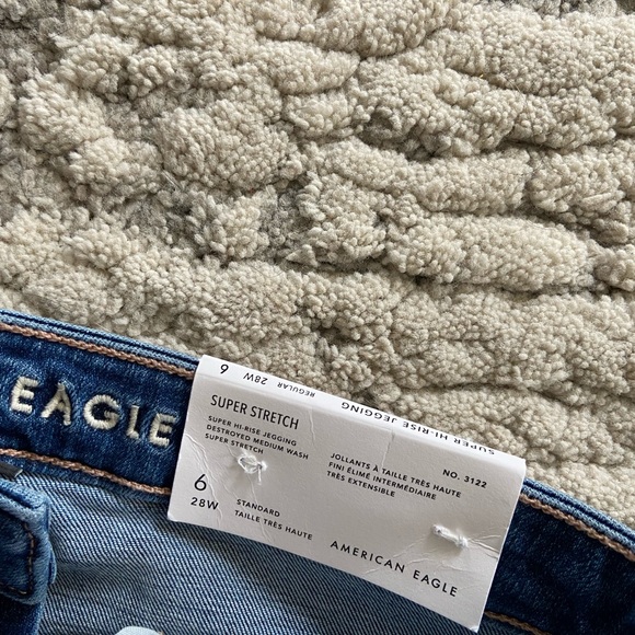 American eagle size 6 super stretch super high rise jeggings - Picture 4 of 4